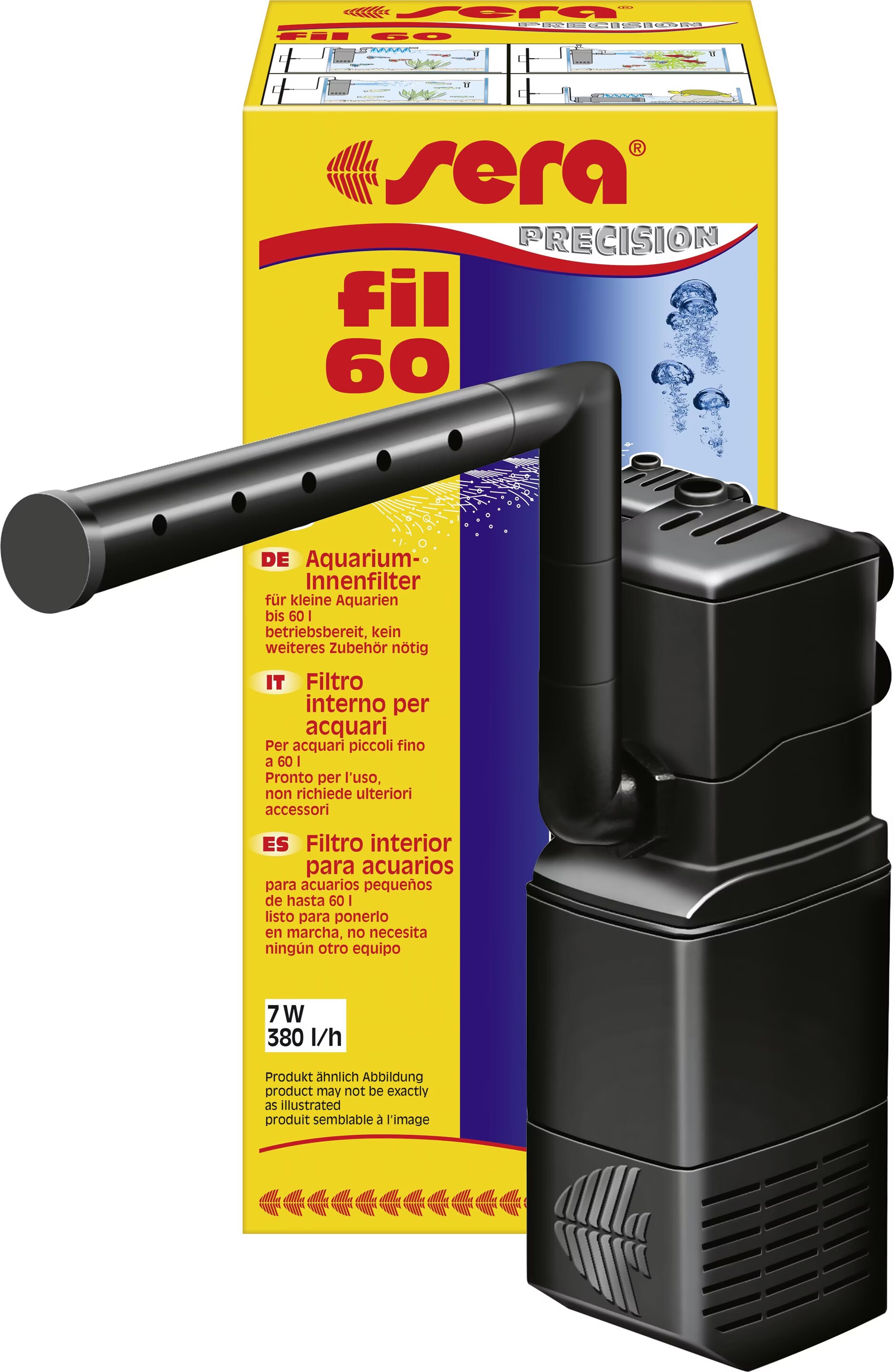 Sera Fil 60 Intérieur Pour Aquarium Jusqu'à  60 L