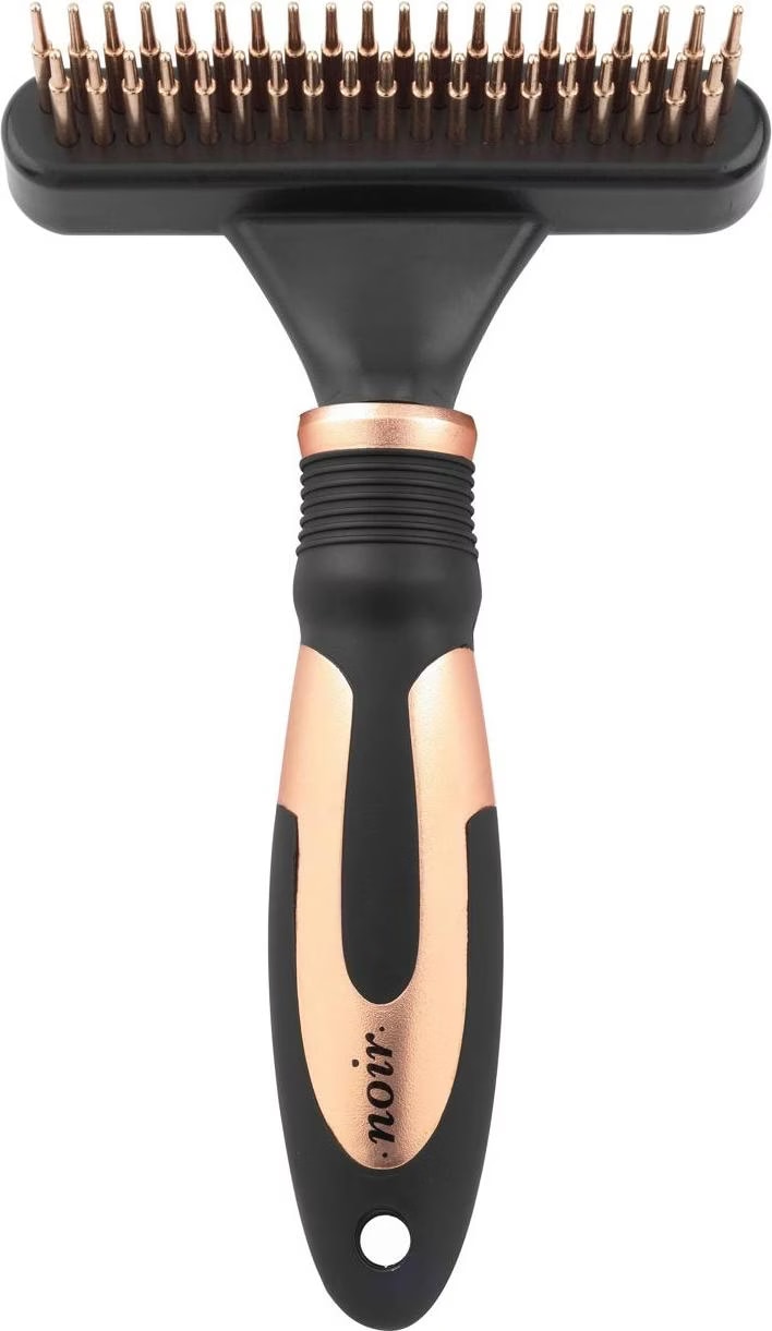 Meilleurs prix pour Europet Bernina Râteau de démêlage NOIR à dents rotatives doubles