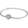 Pandora Bracelet with heart clasp