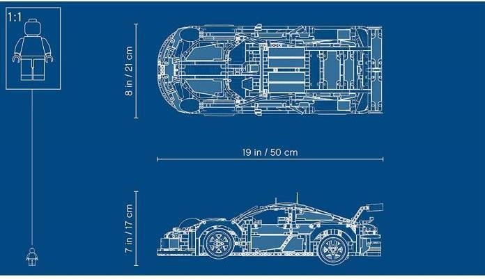 Lego porsche 911 rsr dimensions store