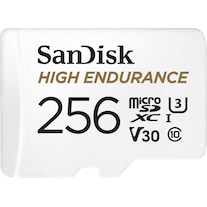 SanDisk Monitoraggio ad alta resistenza microSDXC (microSDXC, 256 GB, U3, UHS-I)