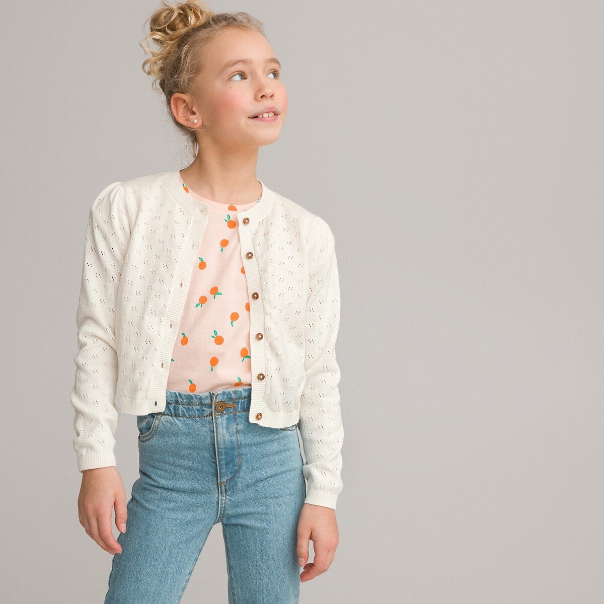 La Redoute Collections Feinstrick-Cardigan mit Knöpfen (128) Galaxus