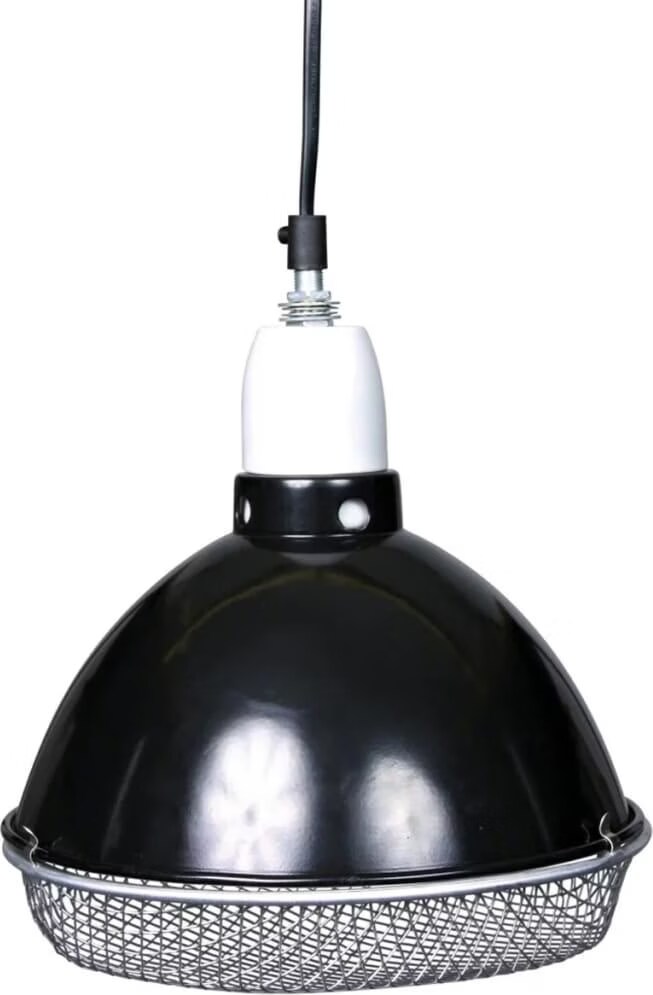 Lampe réflecteur à pince avec la grille de sécurité 250 w. pour reptiles.