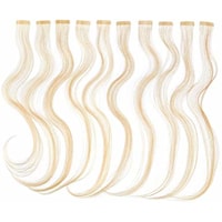 Balmain Silk Tape Human Hair Natural Straight 40cm 8G.9G Very Light Gold Blonde, 10 pcs. (8G.9G Very Light Gold Blonde, 40 cm)