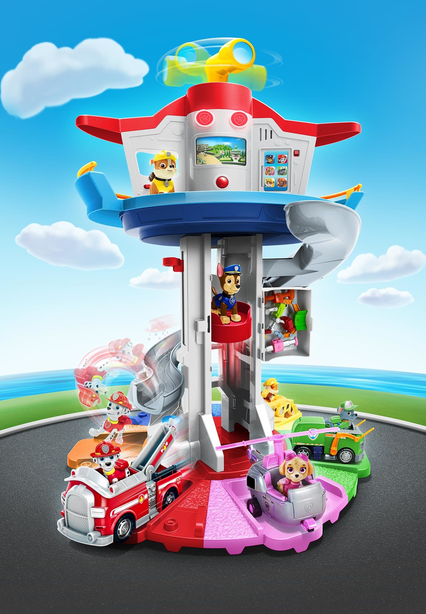 Paw patrol spin master tower deals