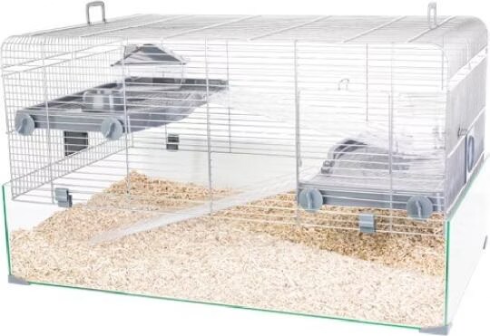 Comparer les prix de Zolux Klatka Panas Colour 60 col. szary, Cage + enclos