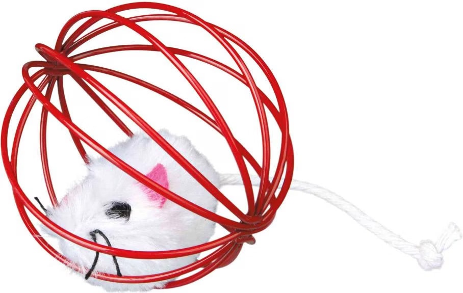 Comparer les prix de Jouet Chat – Trixie Souris en peluche avec balle métallique - Ø  6 cm