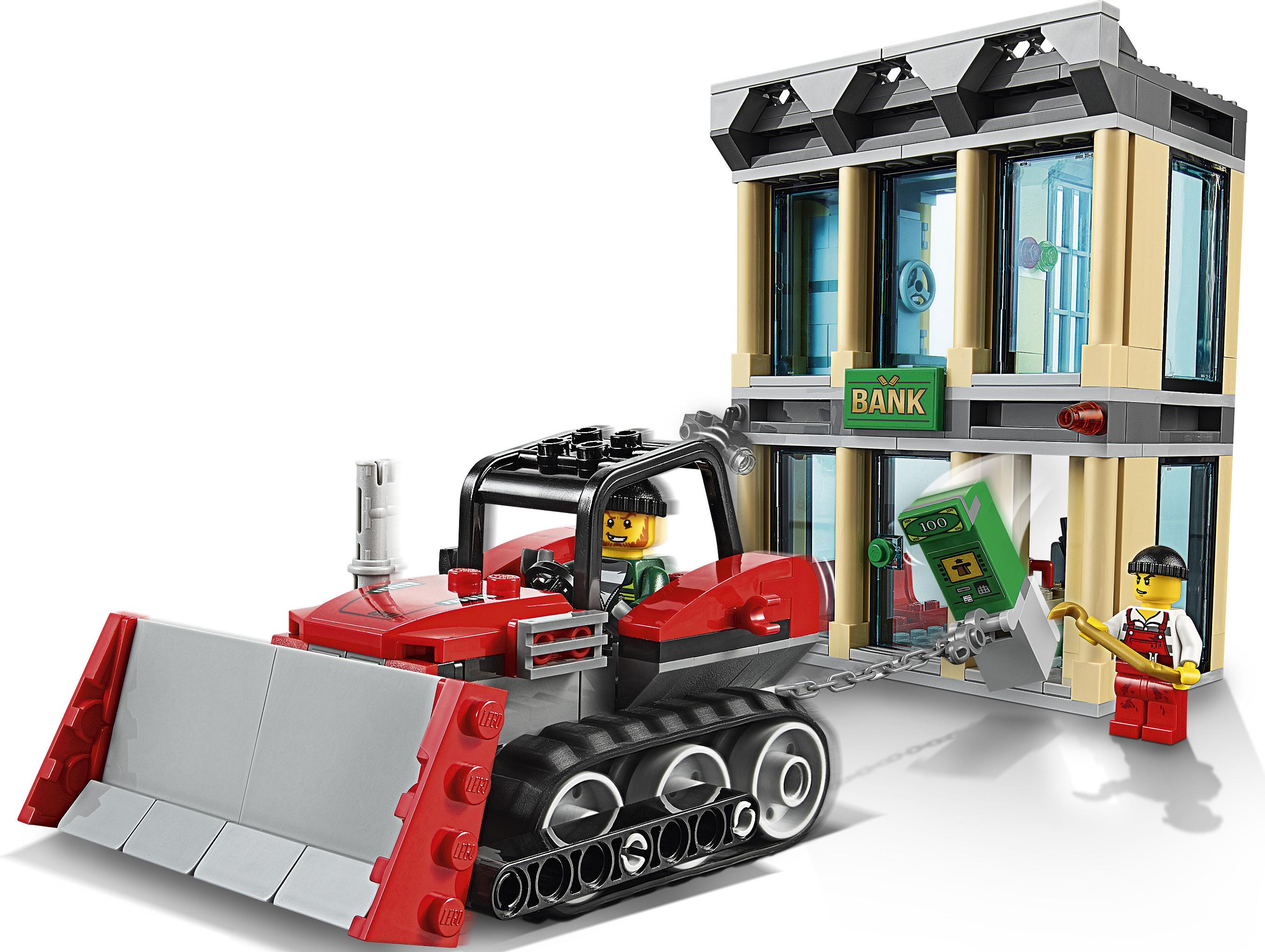 Lego bulldozer bank heist online