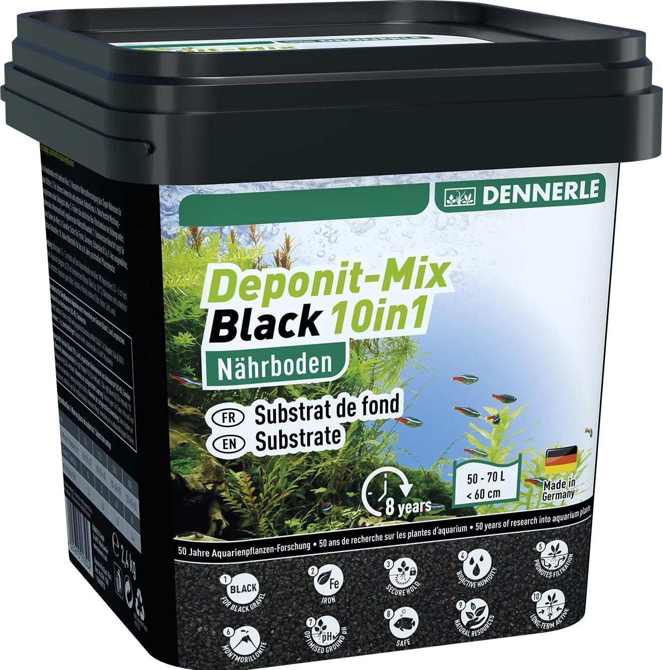 Comparer les prix de Dennerle DeponitMix Black 10en1, 2.4kg (Engrais pour aquarium), Entretien de l'aquarium