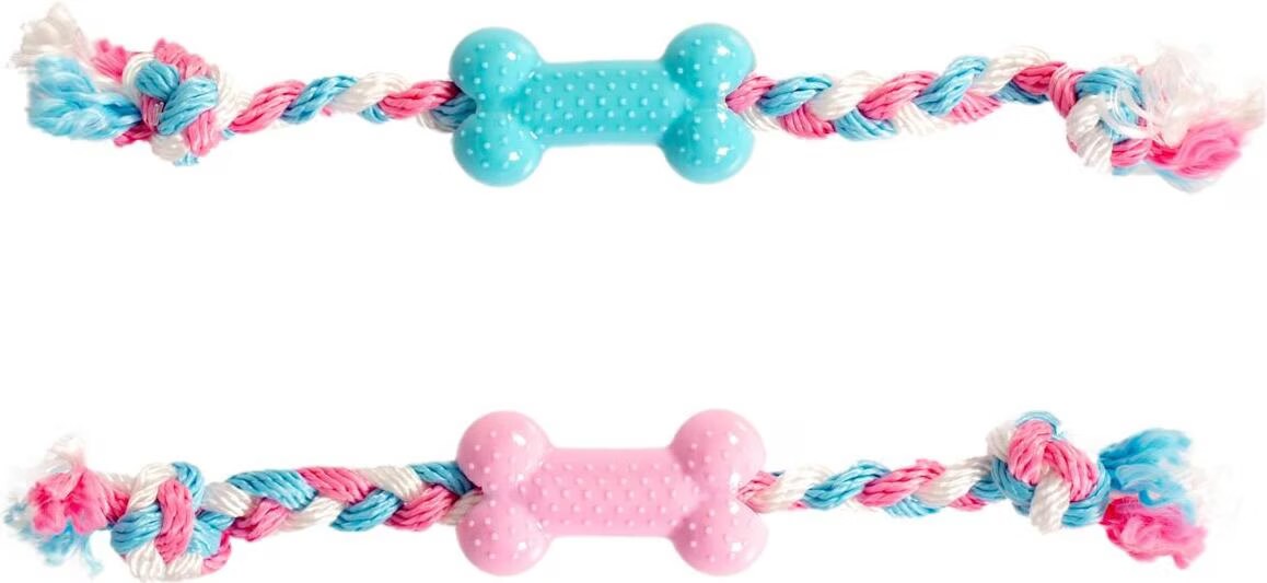 Meilleurs prix pour EBI Duvo+ Dogtoy Puppy TPR os avec coton, Jouets pour chien