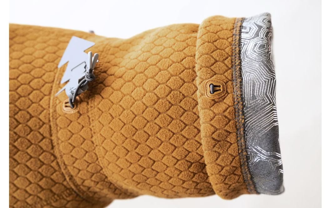 Hurtta manteau d'hiver Warming Midlayer ECO, 65, moutarde (65, Manteau pour chien), Vtements pour chien