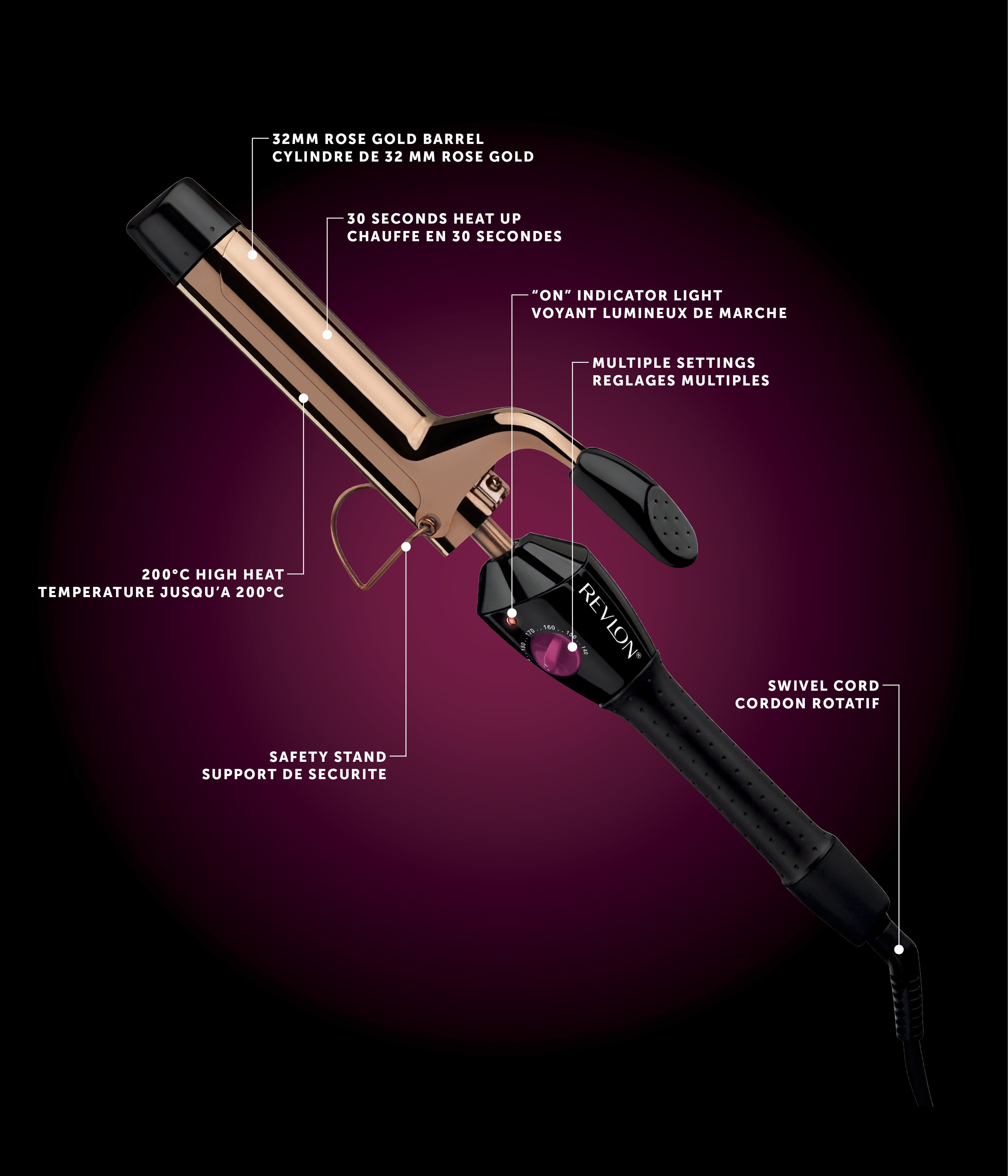 Revlon rose gold curling iron review outlet