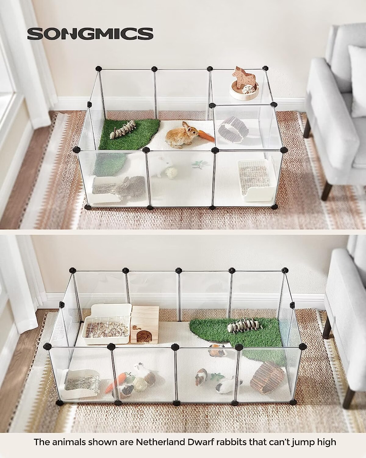 Songmics Marc, Cage + enclos