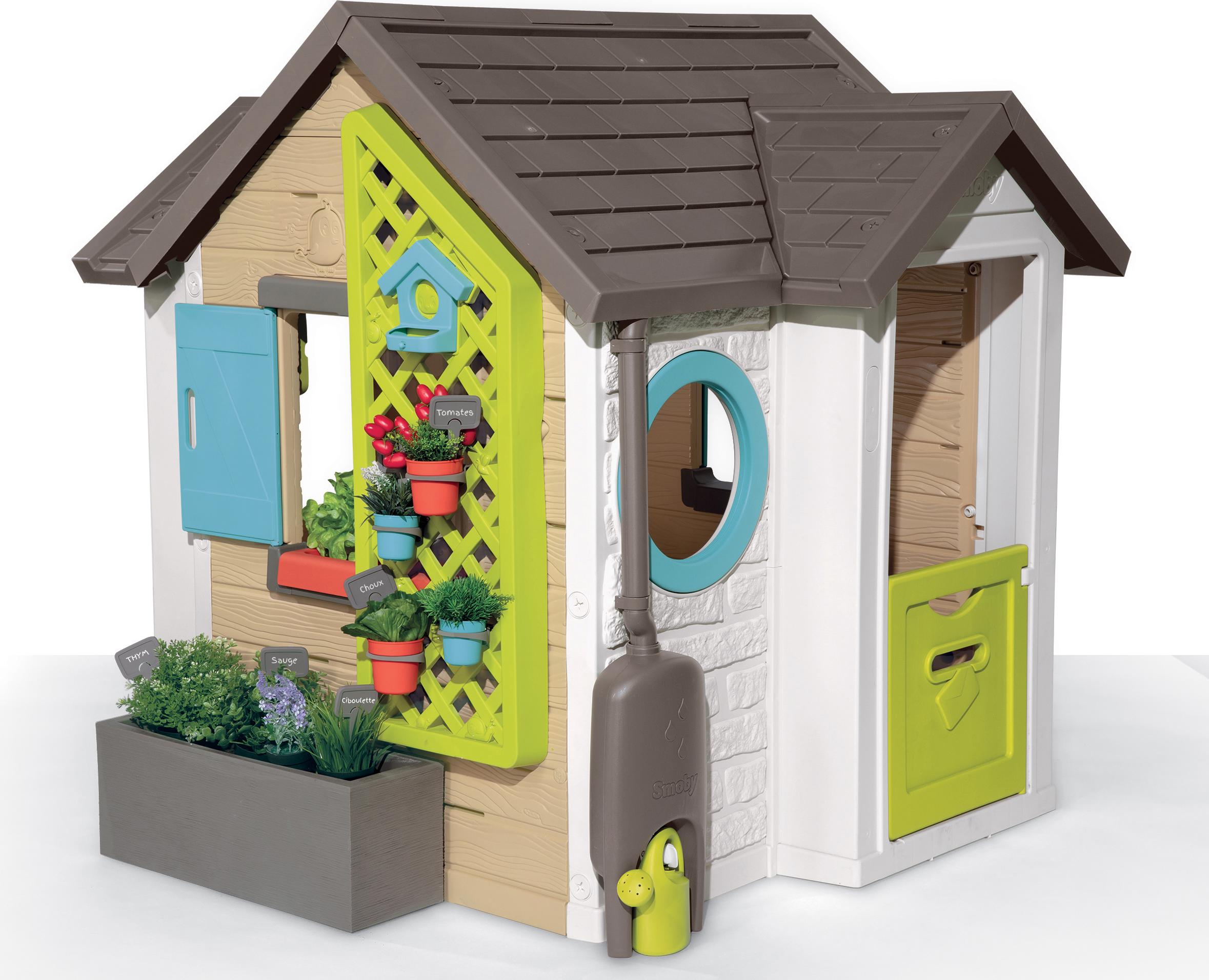 Smoby playhouse 2025 with picnic table