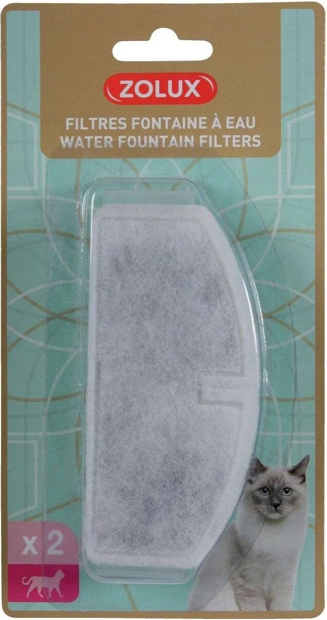 Zolux - Set de 2 filtres pour fontaine à eau électrique