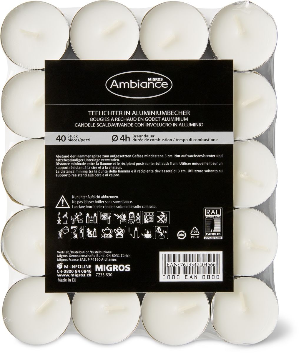 Migros Ambiance Teelichter (40 Stk. 1.50 cm) kaufen