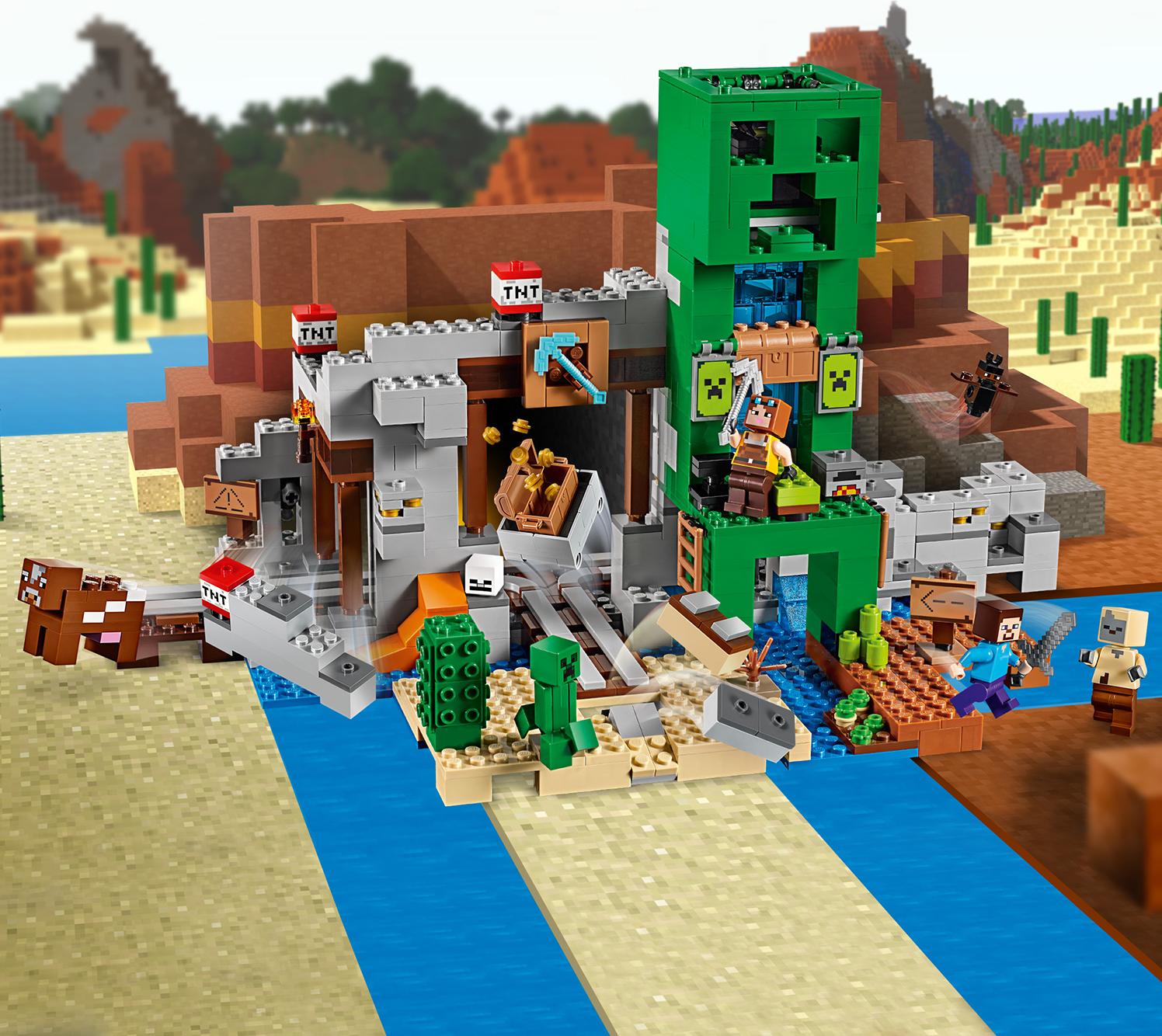 Creeper mine lego minecraft hot sale