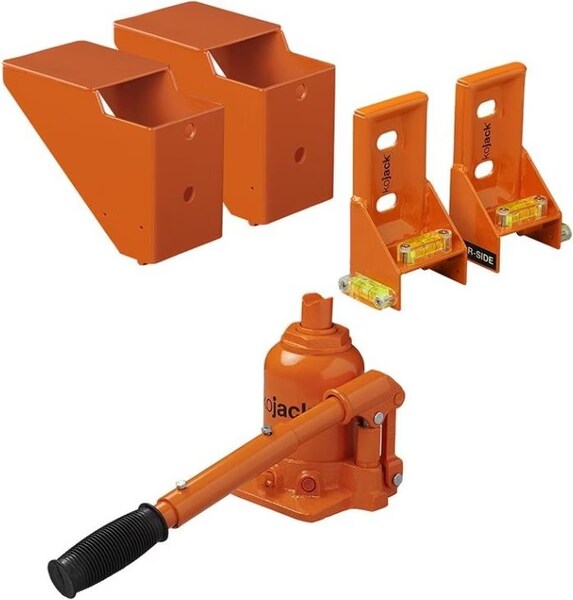 ProPlus KoJack hydraulic caravan jack with spirit level for double axle