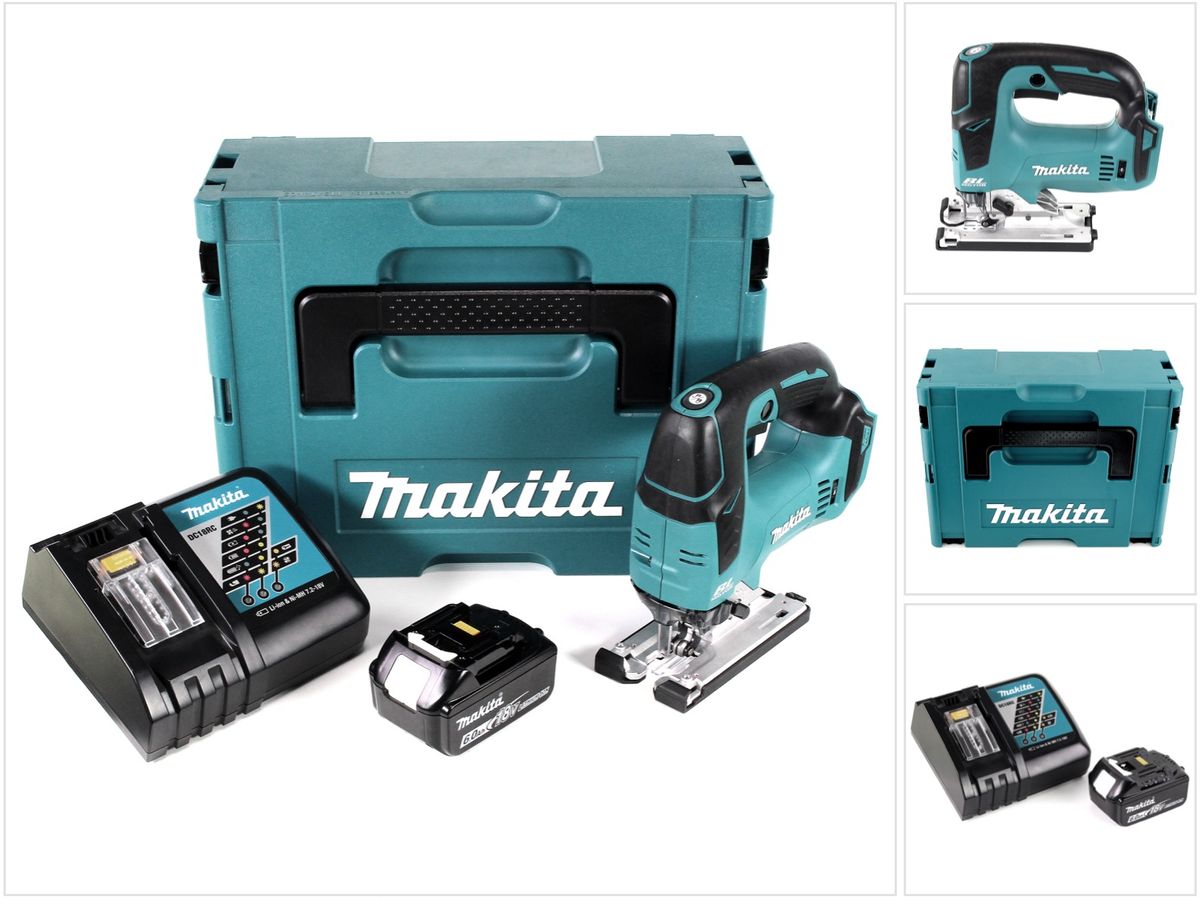 Makita DJV 182 RG1J Akku Pendelhubstichsäge 18V Brushless + 1x Akku 6 0Ah + Ladegerät + Makpac (3500 min-1) Galaxus