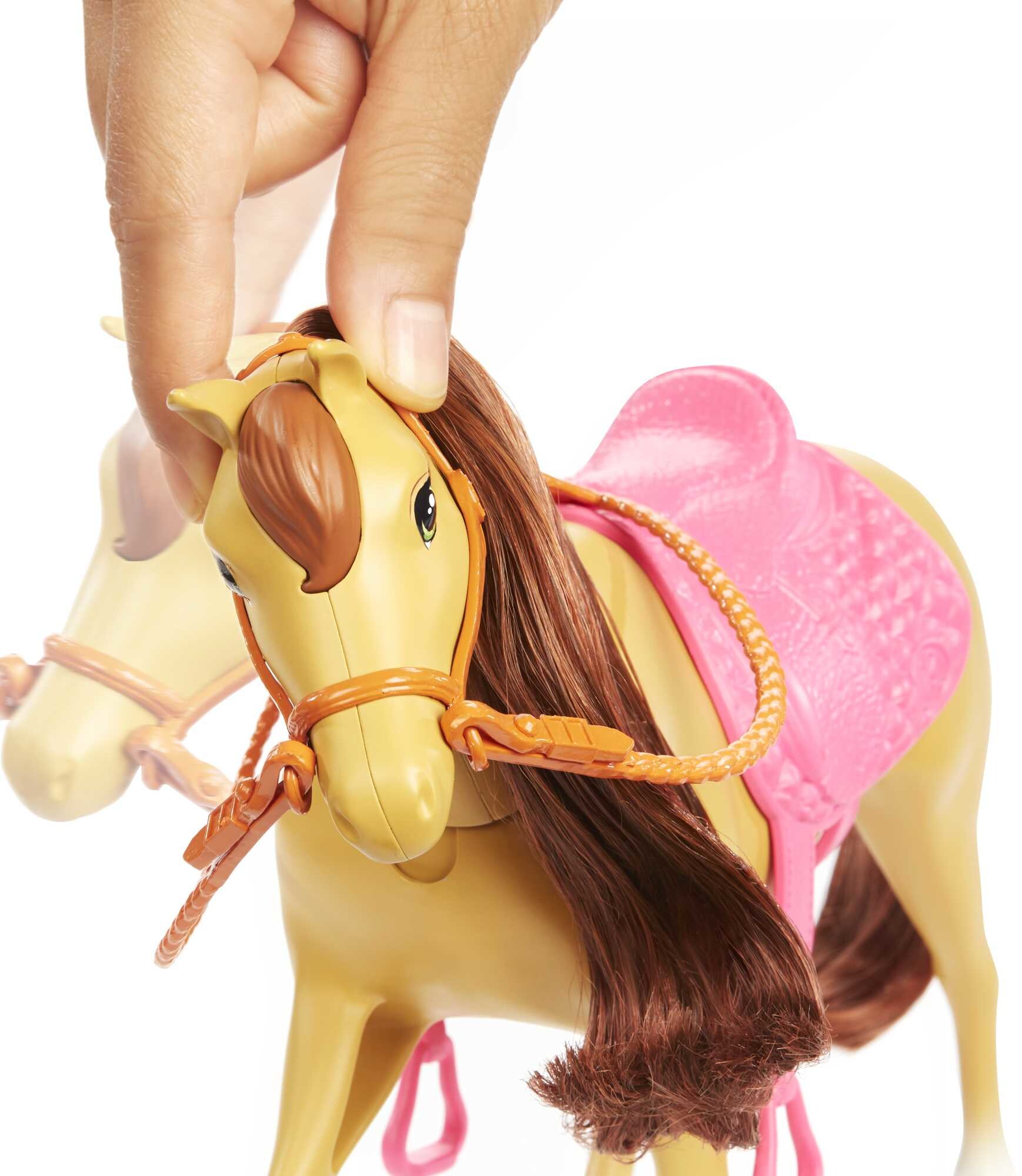 Barbie dolls and sales horses