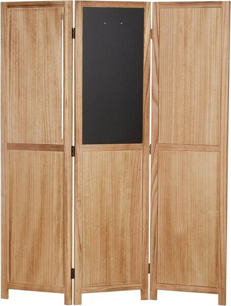 Homestyle4u 972 Paravent 3 Pièces Pour Mur Photo Eois Marron61 - Maison