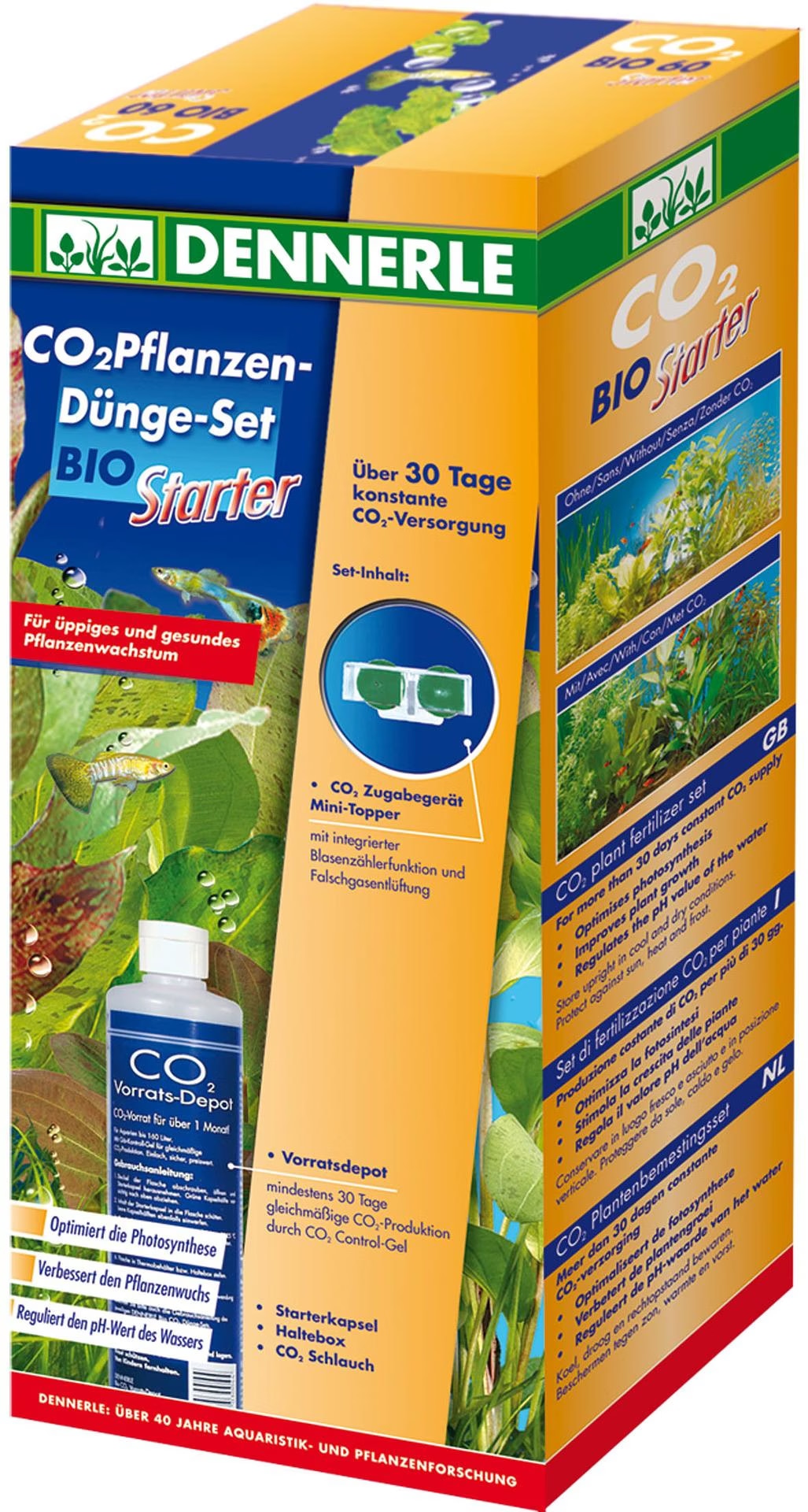 Comparer les prix de CO2 Set de fertilisation des plantes, Bio Starter 60