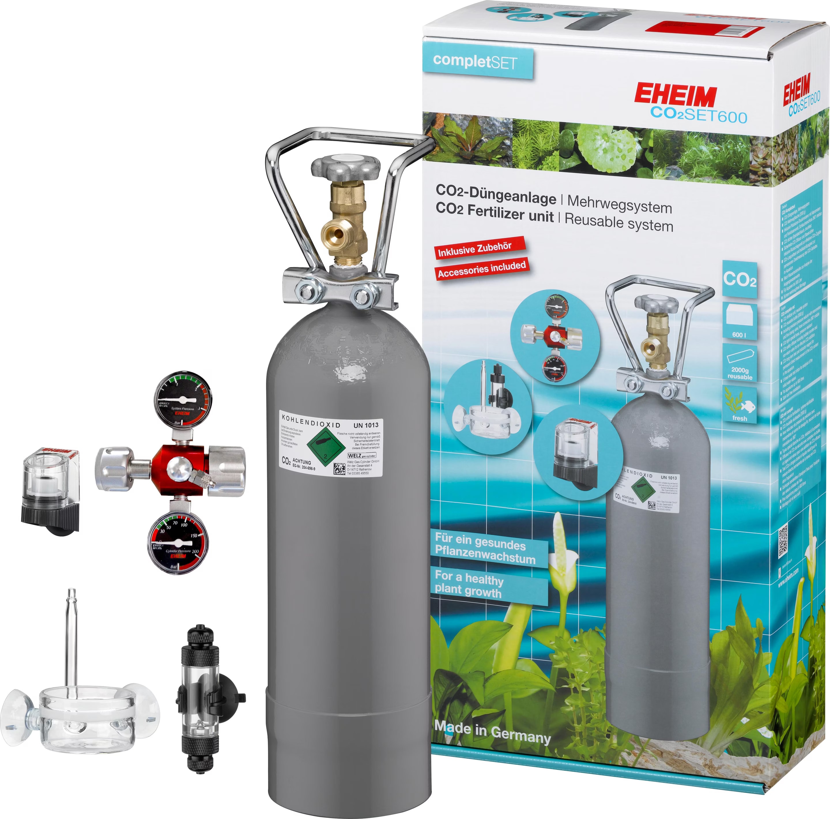 Comparer les prix de Eheim Set600 Complete Co2 Set 7,95 Kg