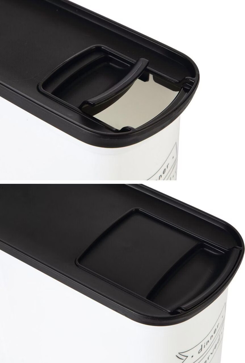 Verseuse à croquettes chat 6 litres blanc / noir – Curver