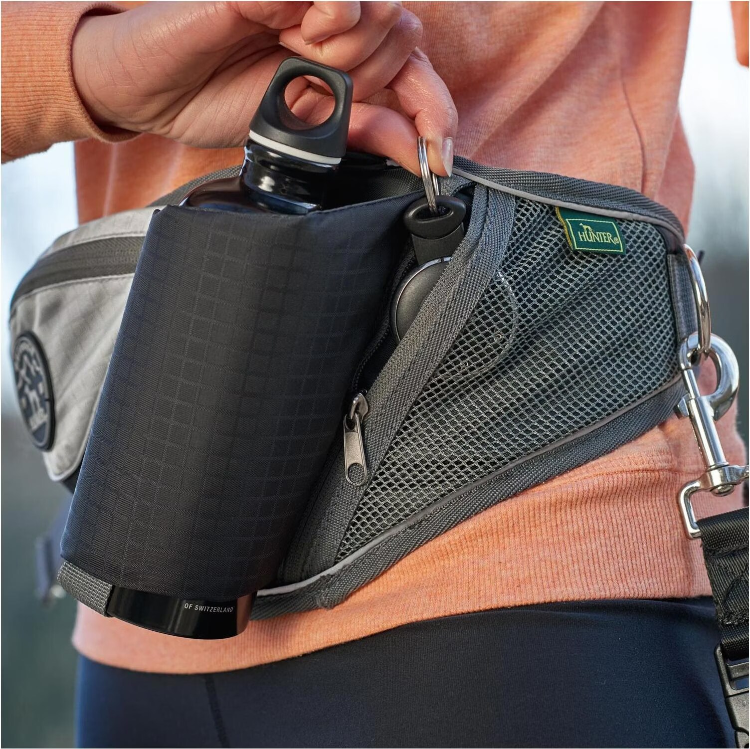 Hunter Laisse de jogging Jasper avec harnais (Taille unique), Laisse