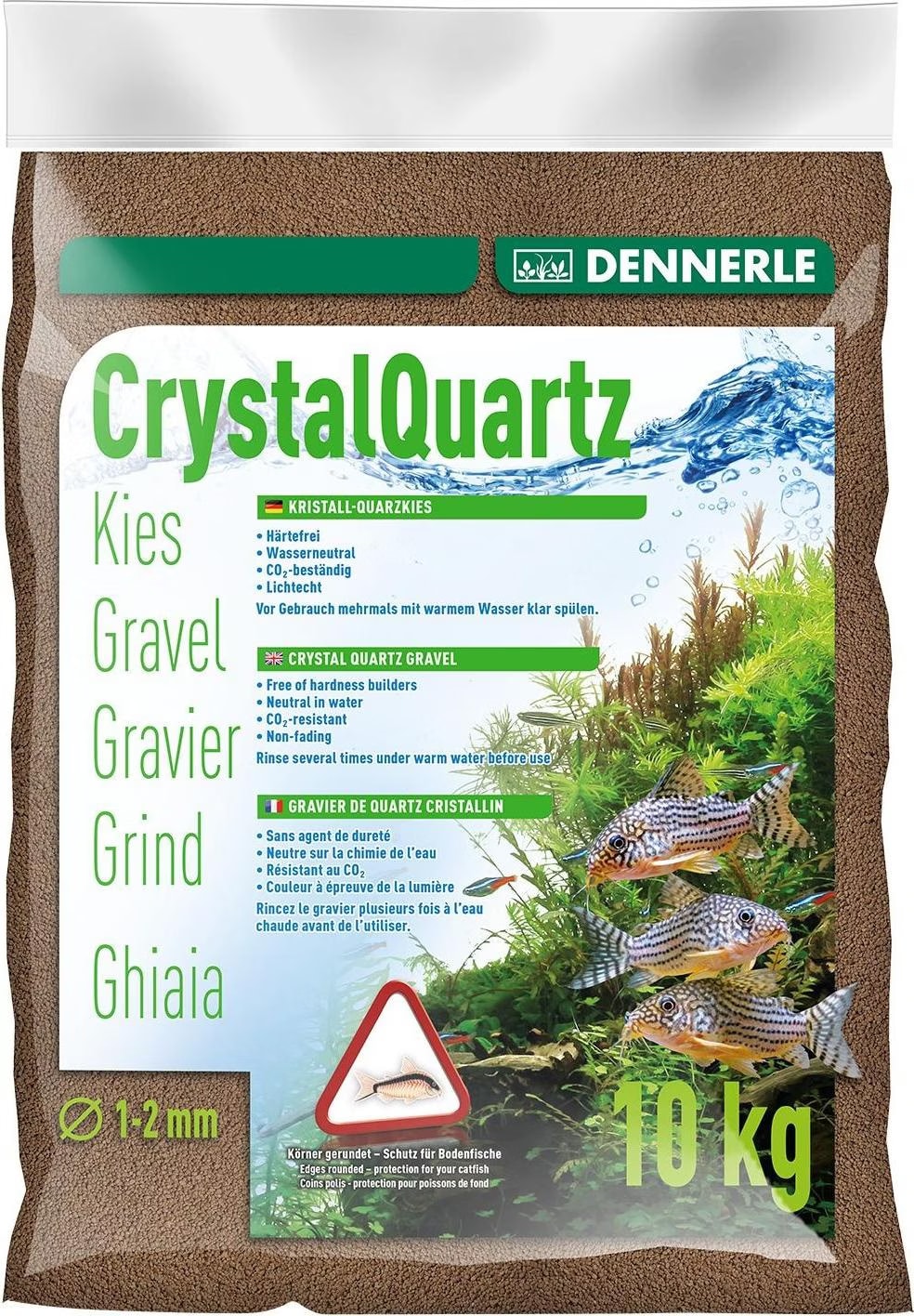 Comparer les prix de DENNERLE Gravier quartz 10 kg marron foncé