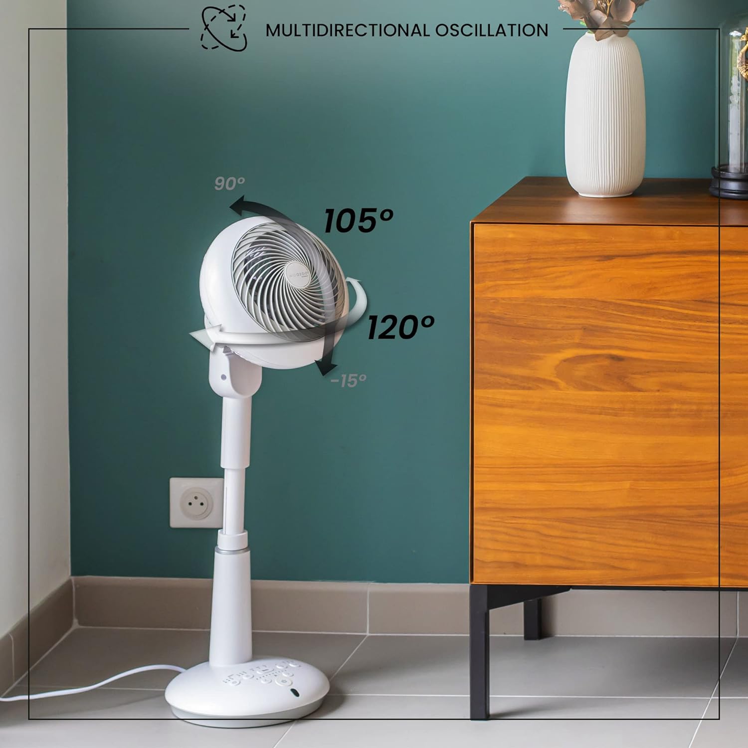 IRIS OHYAMA　AFS60C Amazon.co.jp: Iris Ohyama Fan, Living Room Fan, DC Motor