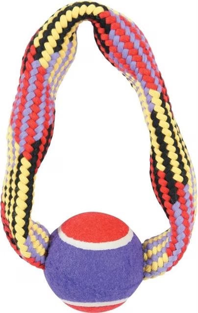 Meilleurs prix pour Zolux Jouet  corde avec une balle de tennis, cercle 23 cm (Jouets pour chiens), Jouets pour chien