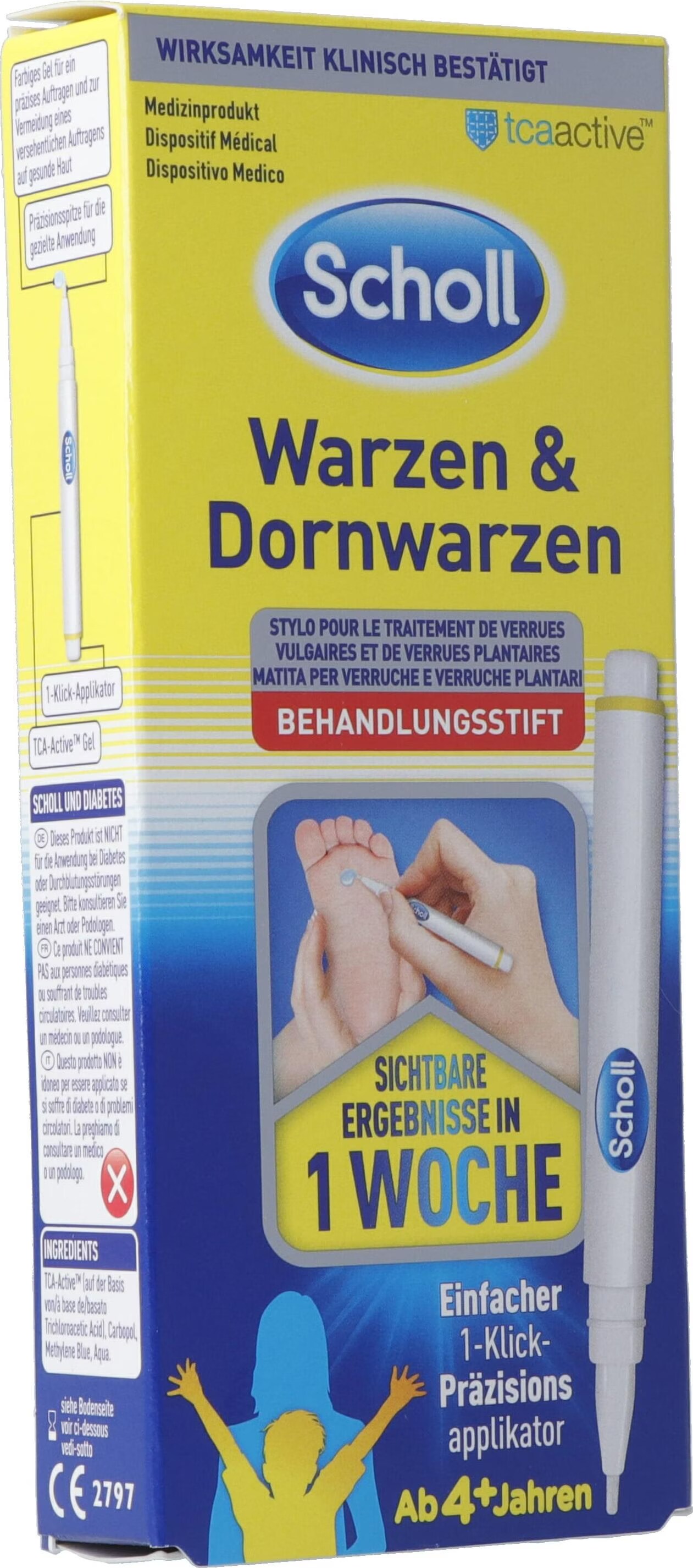 Scholl Bastone per il trattamento di verruche e verruche plantari