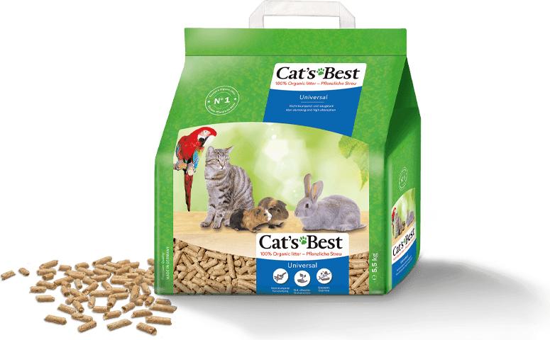 Meilleurs prix pour Litière 20L Cat's Best Universal pour chat, oiseau et rongeur (environ 11kg)