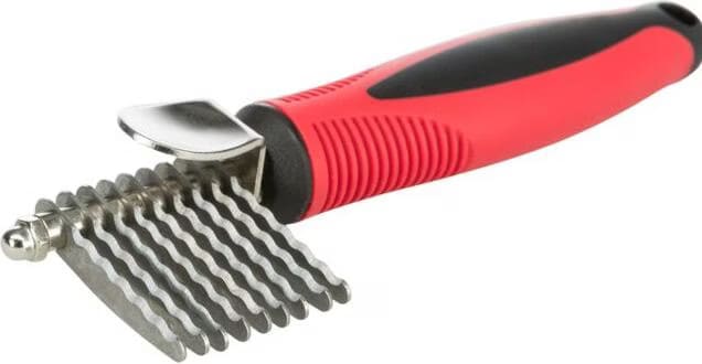 Peigne démêlant cranté en plastique et métal