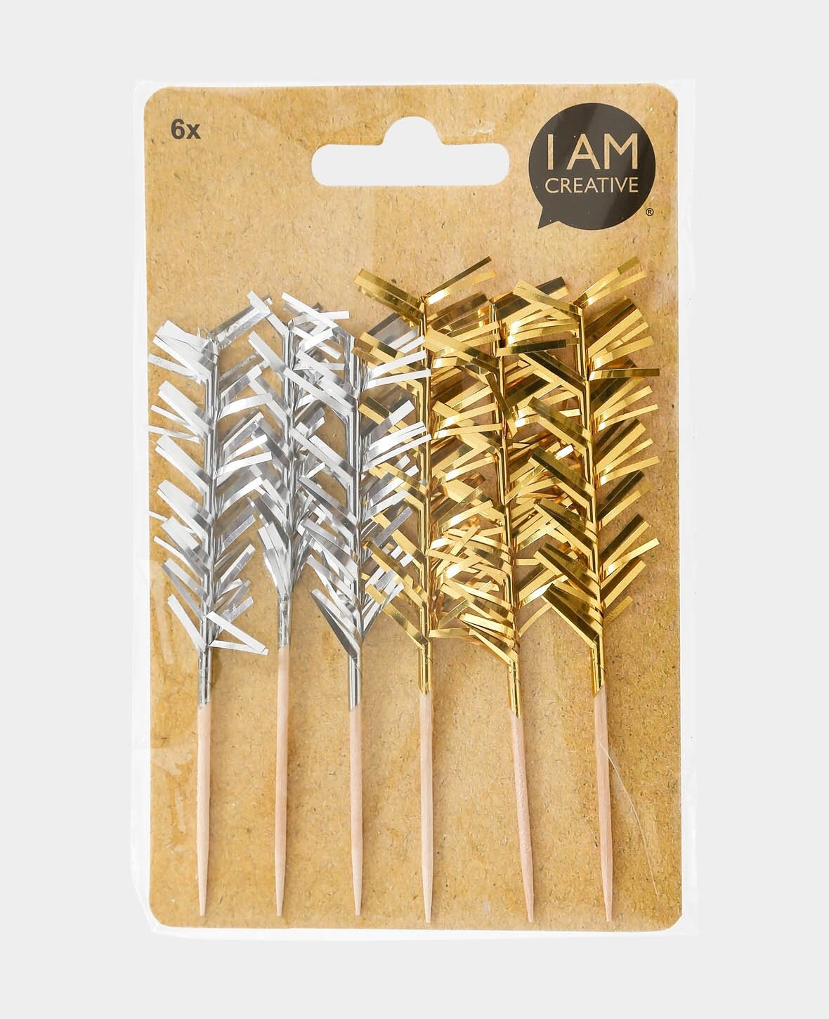 I Am Creative Party-Picker gold / silber 6 Stk. kaufen