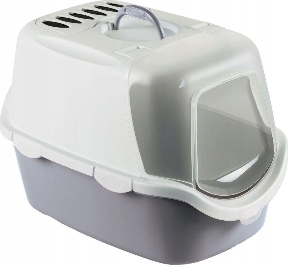 Meilleurs prix pour Zolux Cathy Easy Clean Litter Box Pilka (Bac  litire ferm), Bac  litire pour chat