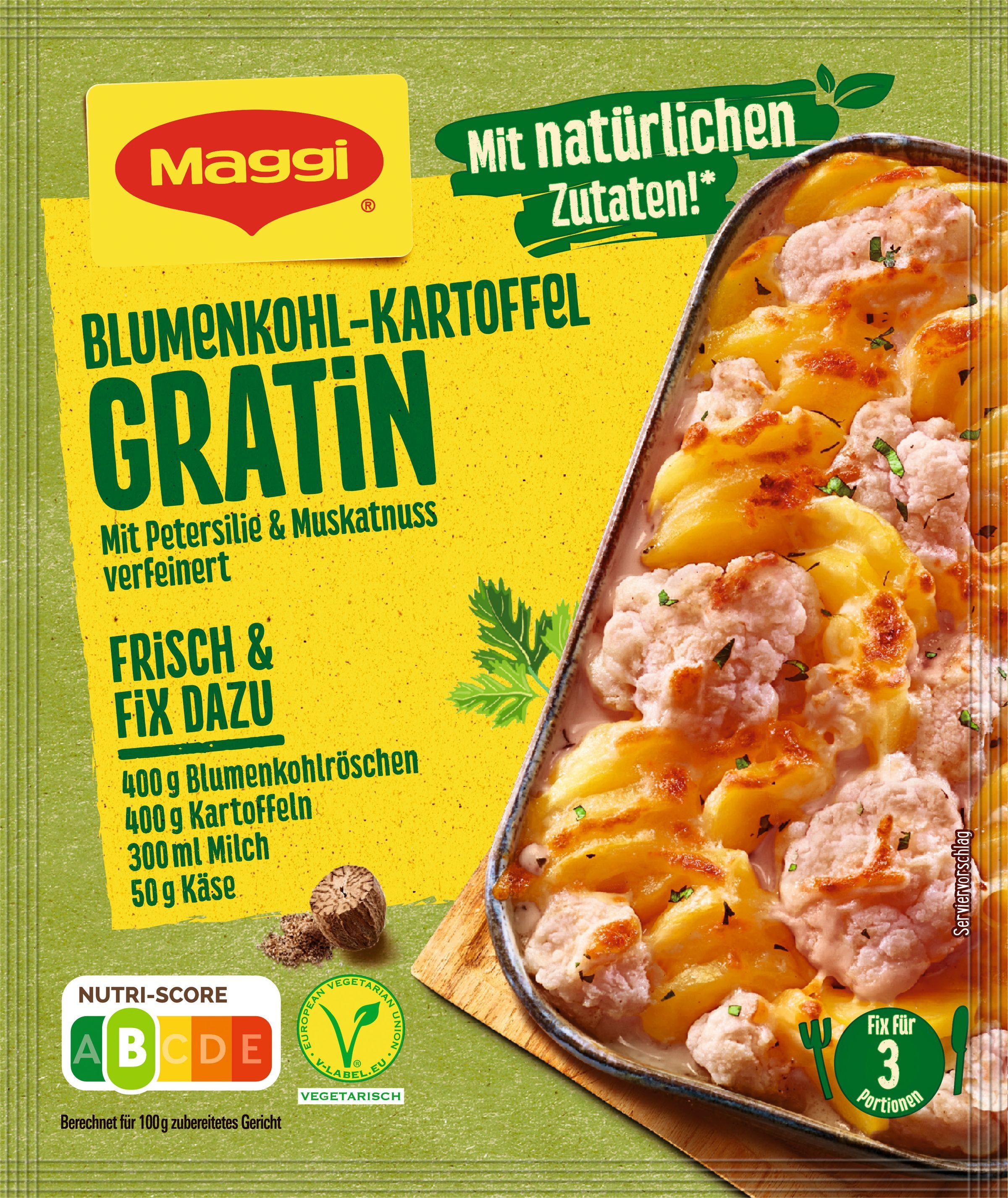 Maggi FIX Gemüe Blumenkohl Kartoffel Gratin (51 g) - Galaxus