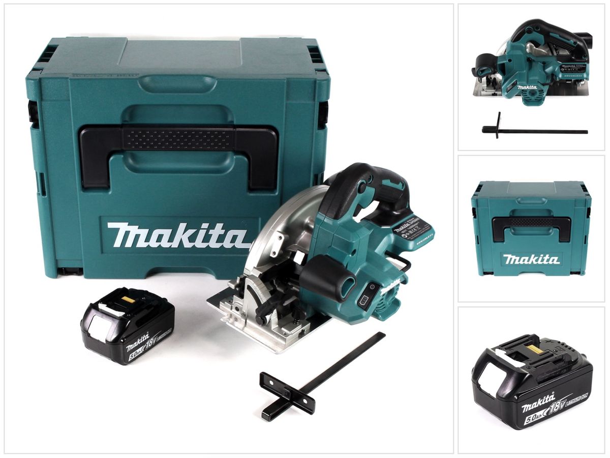 Makita DHS 660 T1J Battery hand held circular saw 18V 165 mm in Makpac 1x 5 0Ah battery without charger Galaxus