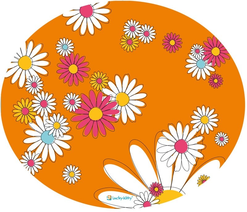 Comparer les prix de Lucky Kitty Tapis de sol orange 44x38cm, Gamelle
