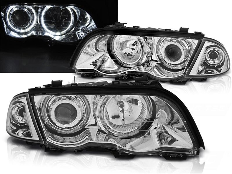 Stag BMW E46 -08.2001 SCHEINWERFER ANGEL EYES (LED) Galaxus