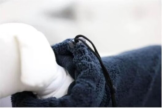 Kerbl Peignoir pour chiens, bleu, XS, longueur du dos 30 cm (XS), Vtements pour chien