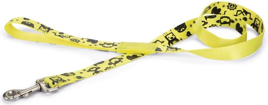 Comparer les prix de Beeztees BZ NY LAISSE MONSTER JAUNE 120X2 (Chien), Collier + laisse
