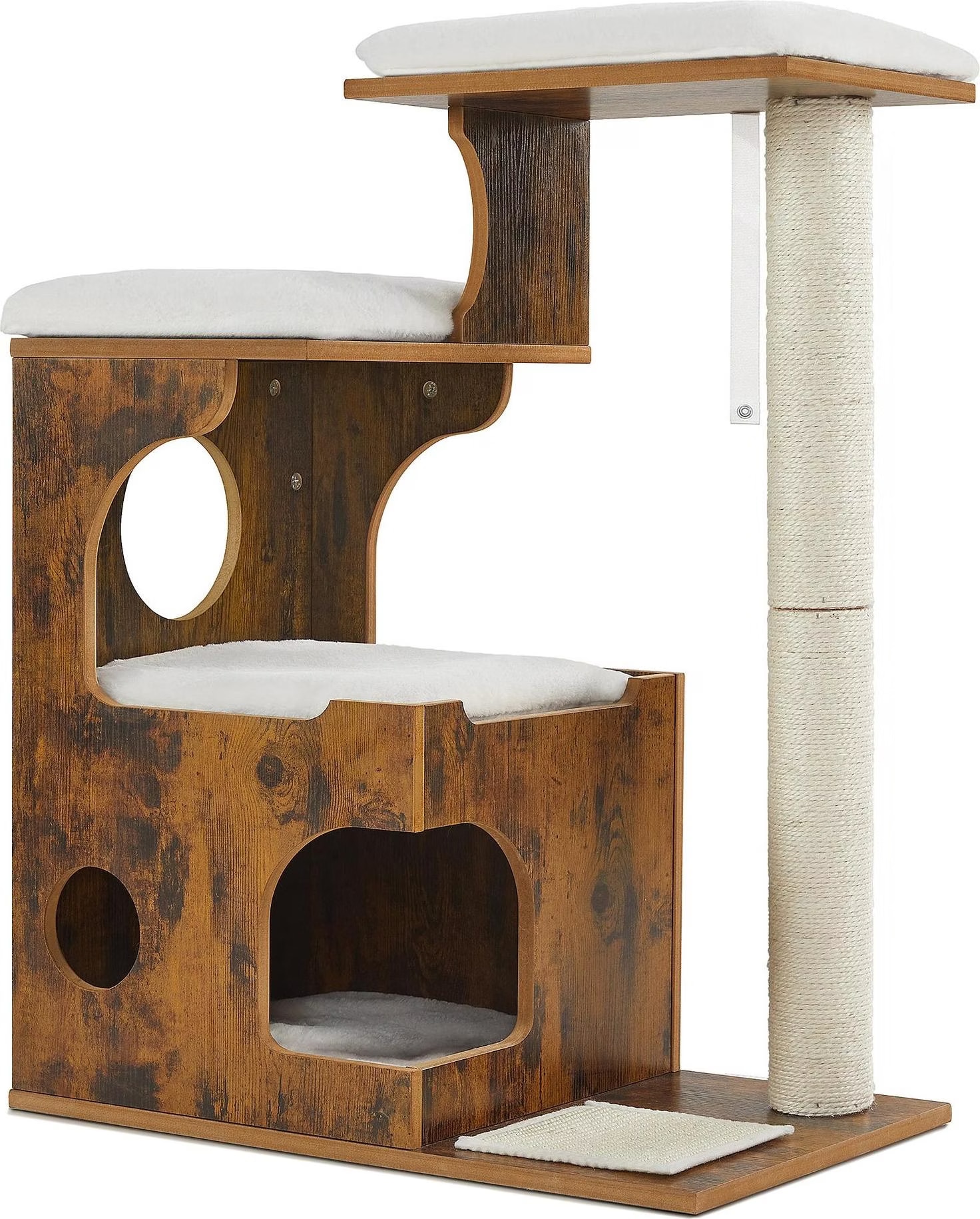 Comparer les prix de Feandrea Cat (86cm, Blanc, Marron rustique), Arbre  chat