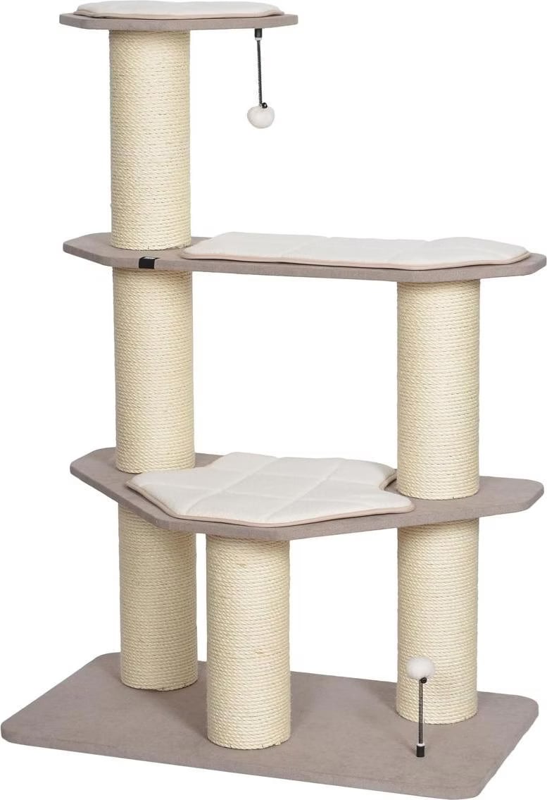 Comparer les prix de EBI Arbre  chat Meru Natural Sisal (129cm, Marron), Arbre  chat