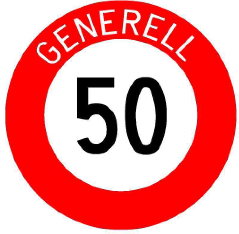 BRW Signaltafel Höchstgeschwindigkeit 50 Generell 2.30.1 Galaxus