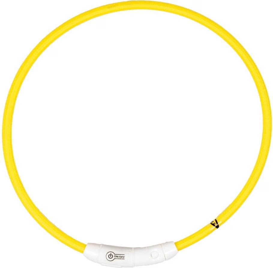 Comparer les prix de Collier Chien - Duvoplus Anneau flash light USB jaune - 45 cm