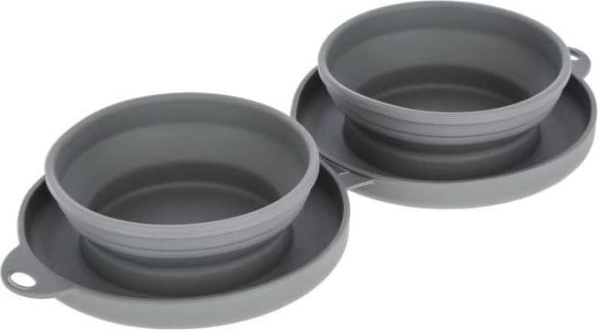 Gamelle de voyage pliable gris - 2 x 300ml