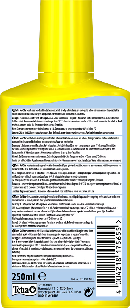 Tetra - Traitement de l'eau Safestart 250ml 250 ml