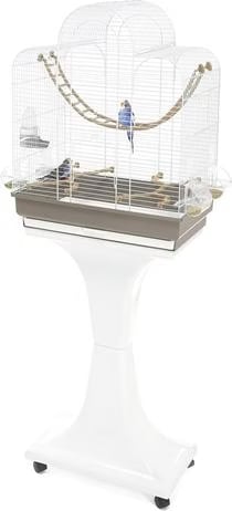 Meilleurs prix pour IMAC Vogelkooi Fiona Deluxe Taupe / Wit, Volire + cage